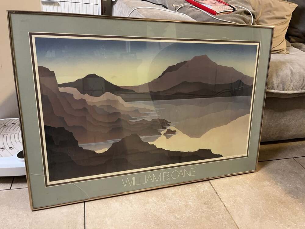 Vintage William B. Cane Mirror Lake Framed Art Print